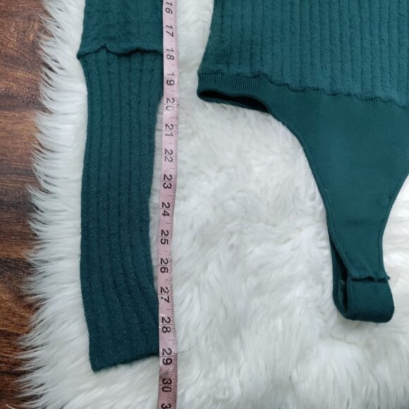 Free People Intimately Boho Keep Me Warm Knit Stretch Bodysuit Women's Small - Picture 11 of 14